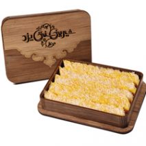 لوز نارگیل زعفرانی چوبی (برند سنتی)